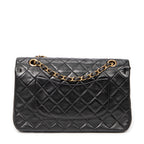 Shoulder Bag Classic Double Flap 26 Black Quilted Calfskin Leather