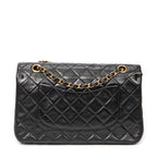 Bolso de hombro Classic Double Flap 26 de piel de becerro acolchada negra