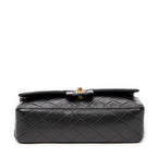 Shoulder Bag Classic Double Flap 26 Black Quilted Calfskin Leather