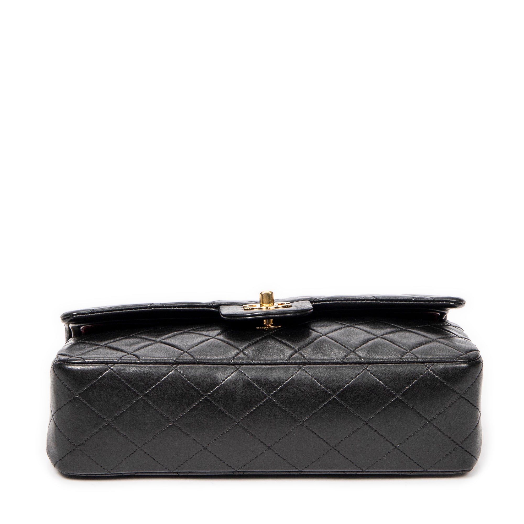 Shoulder Bag Classic Double Flap 26 Black Quilted Calfskin Leather
