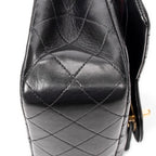 Shoulder Bag Classic Double Flap 26 Black Quilted Calfskin Leather