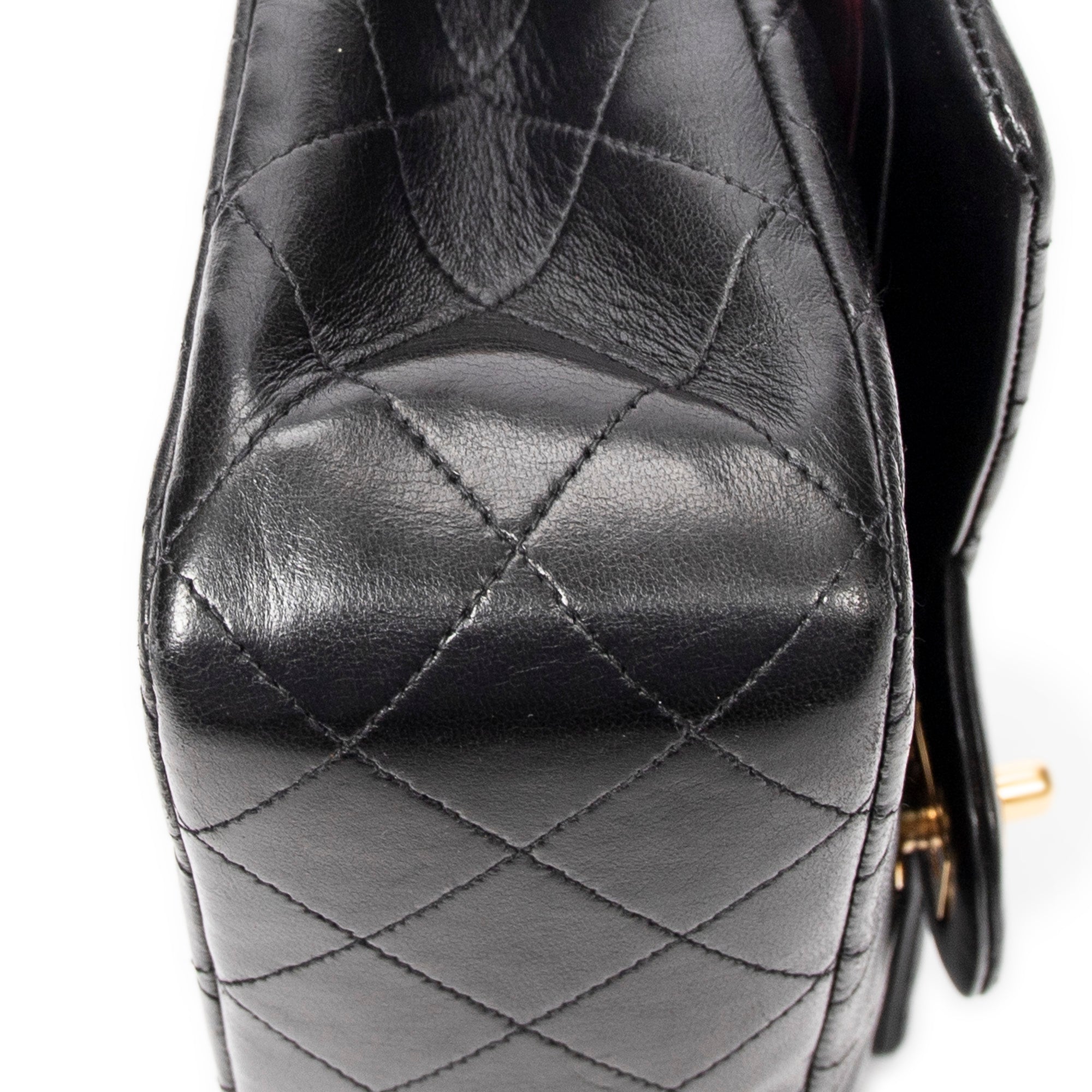Shoulder Bag Classic Double Flap 26 Black Quilted Calfskin Leather