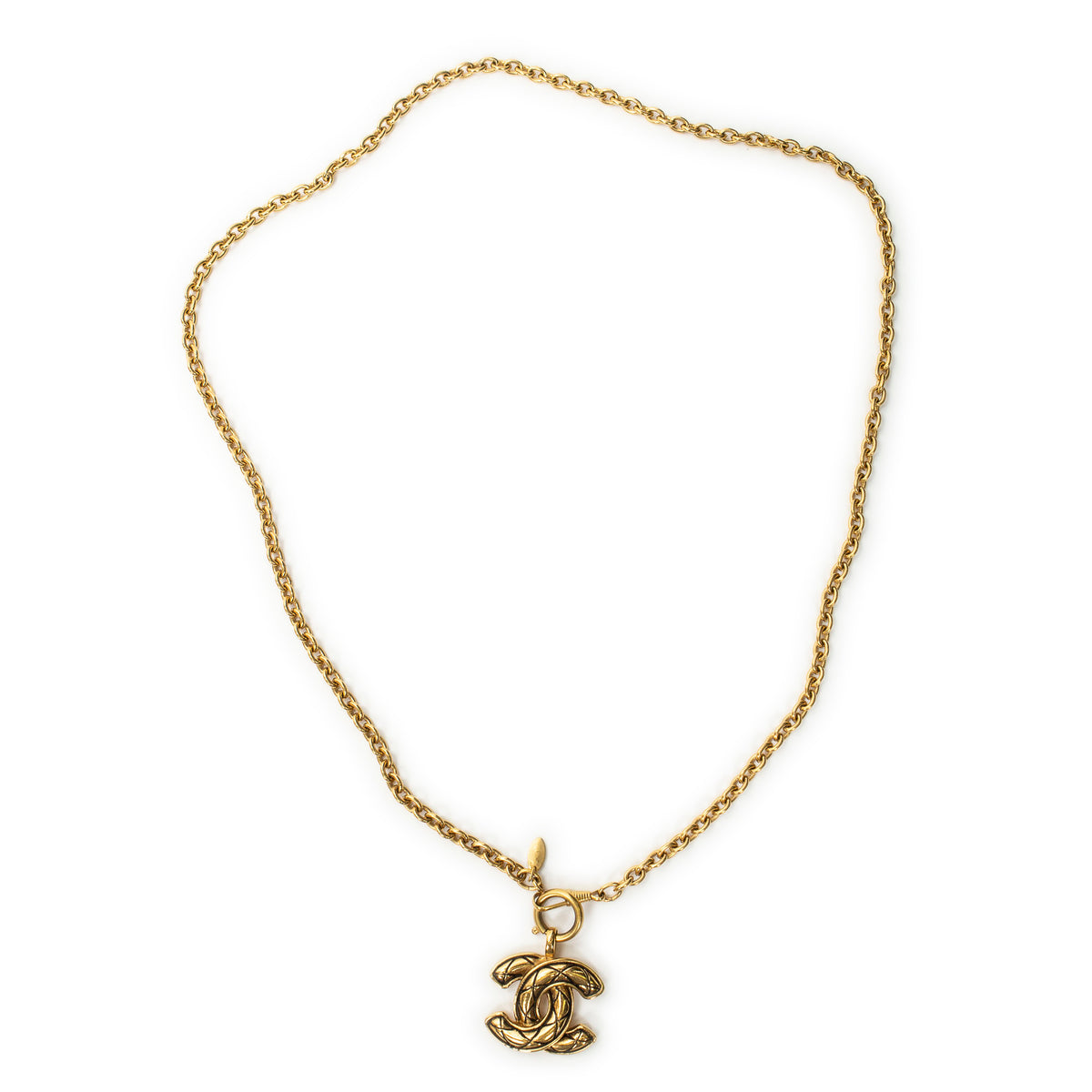 Necklace CC Pendant Chain Necklace Gold Gold Plated