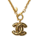 Necklace CC Pendant Chain Necklace Gold Gold Plated