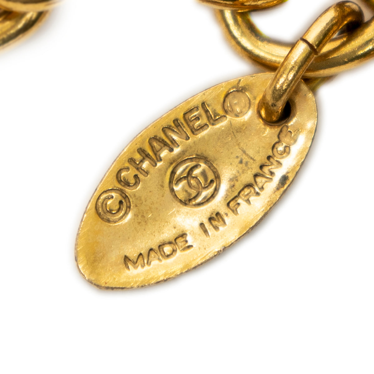 Necklace CC Pendant Chain Necklace Gold Gold Plated