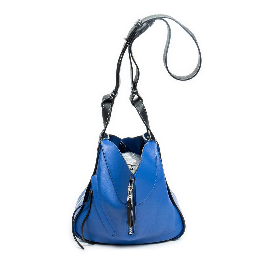 Loewe - Petit sac Hammock bicolore - Bleu/Noir