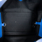 Shoulder Bag Small Bicolor Hammock Blue Calfskin Leather