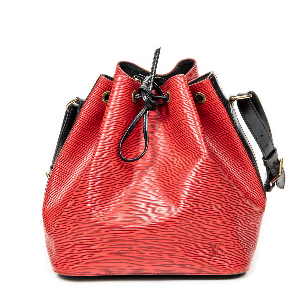 Shoulder Bag Noe Bicolor PM Red Epi
