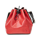 Shoulder Bag Noe Bicolor PM Red Epi
