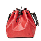 Shoulder Bag Noe Bicolor PM Red Epi