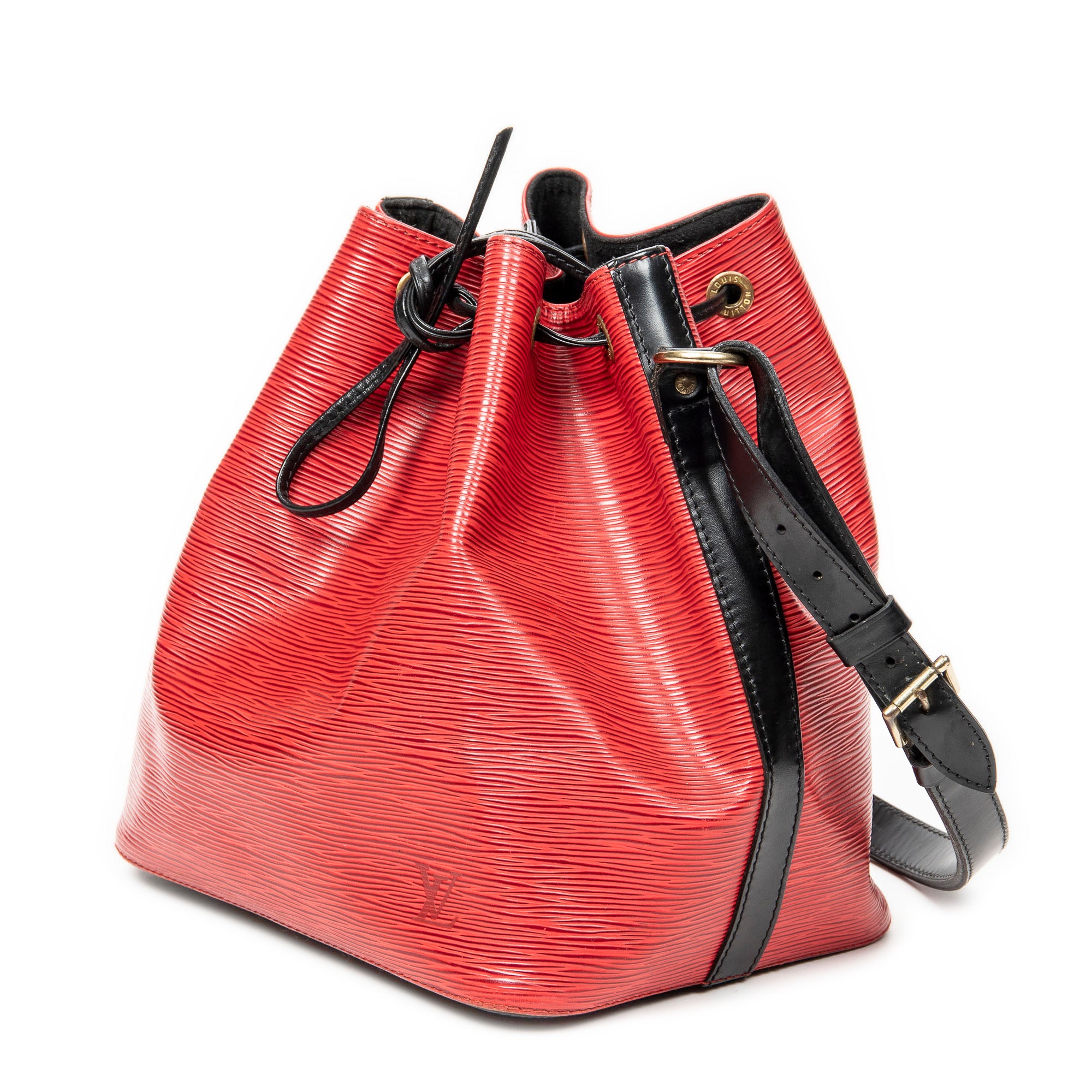Shoulder Bag Noe Bicolor PM Red Epi