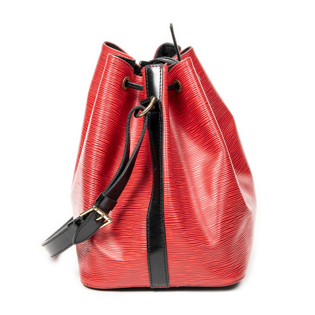 Shoulder Bag Noe Bicolor PM Red Epi