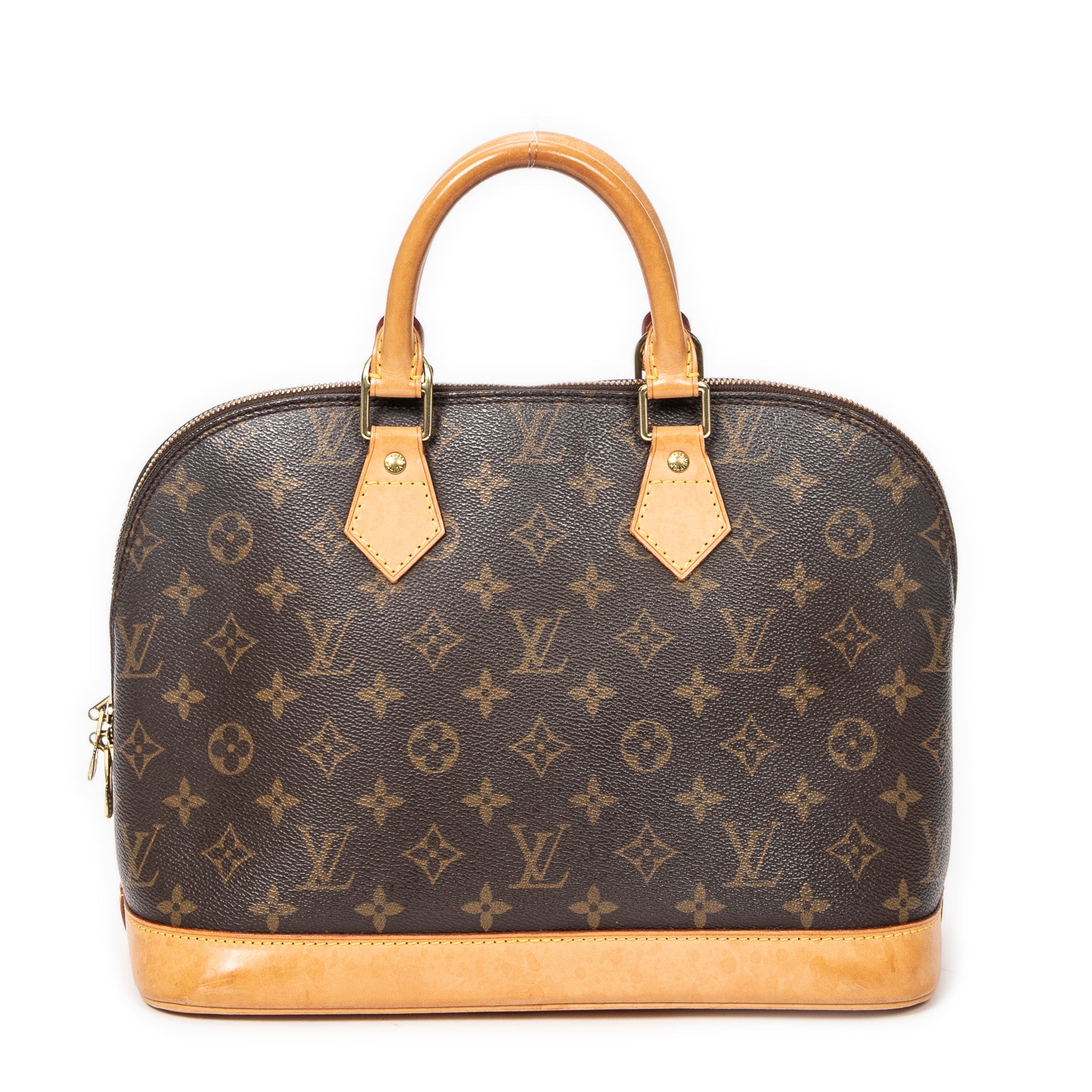 Handbag Alma PM Brown Monogram Canvas