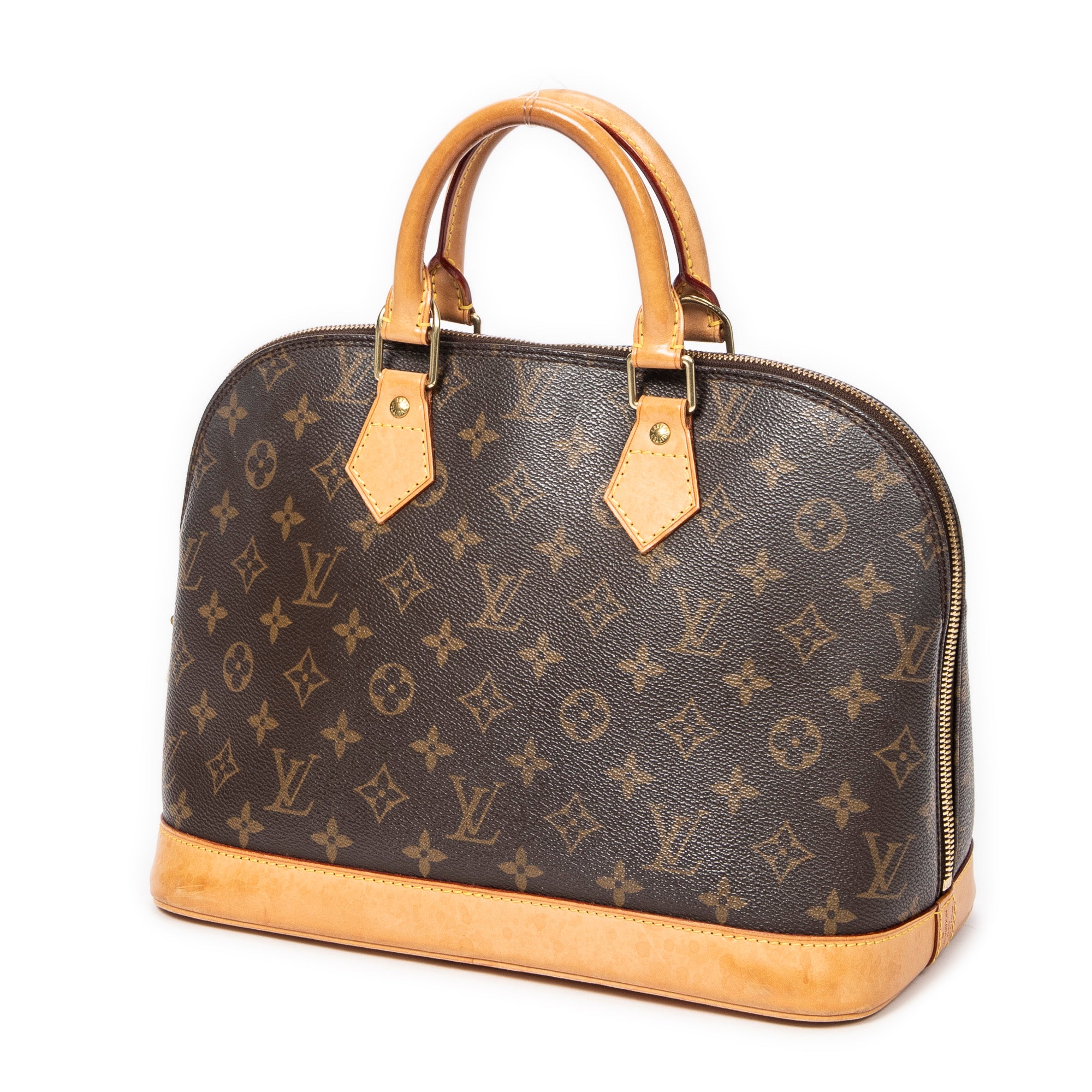 Handbag Alma PM Brown Monogram Canvas