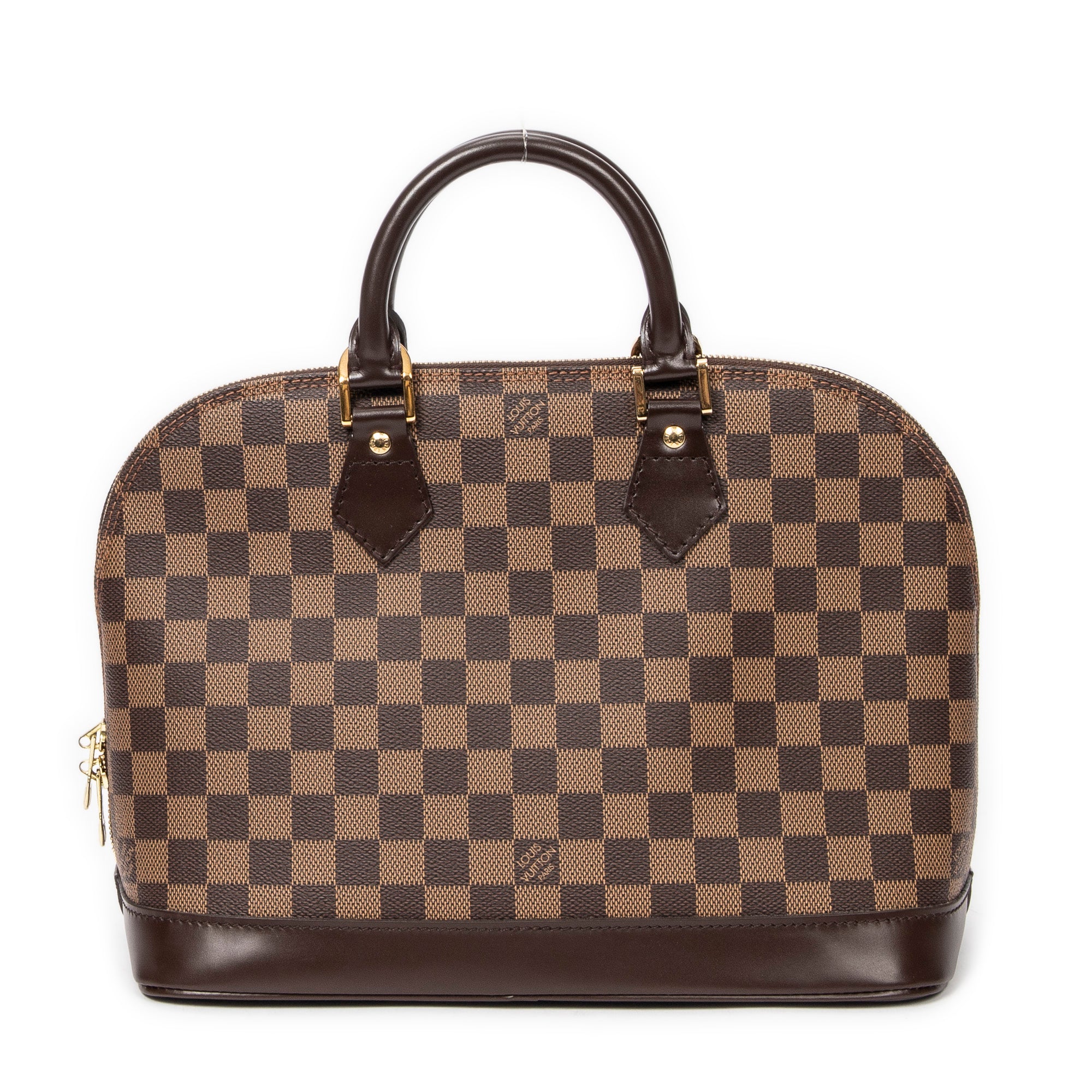 Handbag Alma PM Brown Damier Ebene