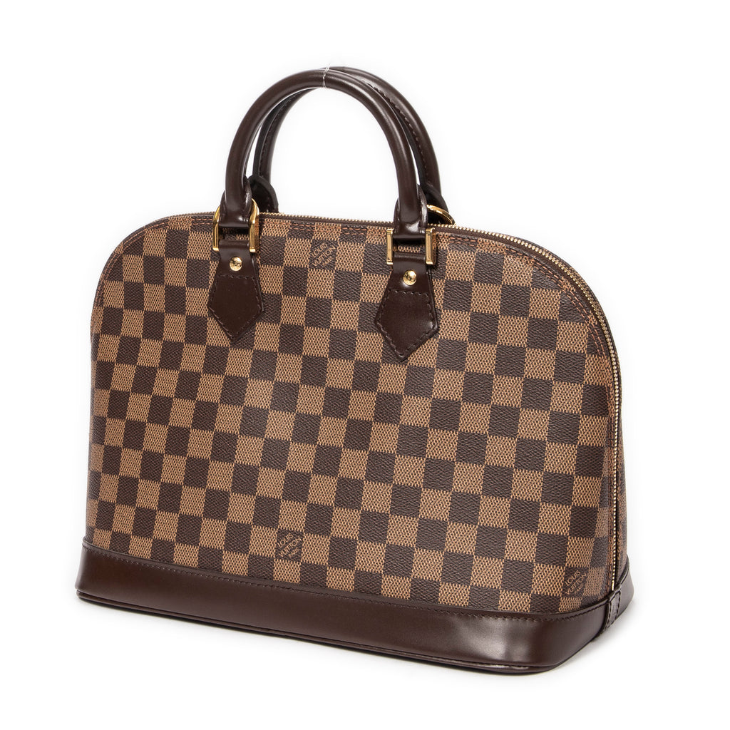 Handbag Alma PM Brown Damier Ebene