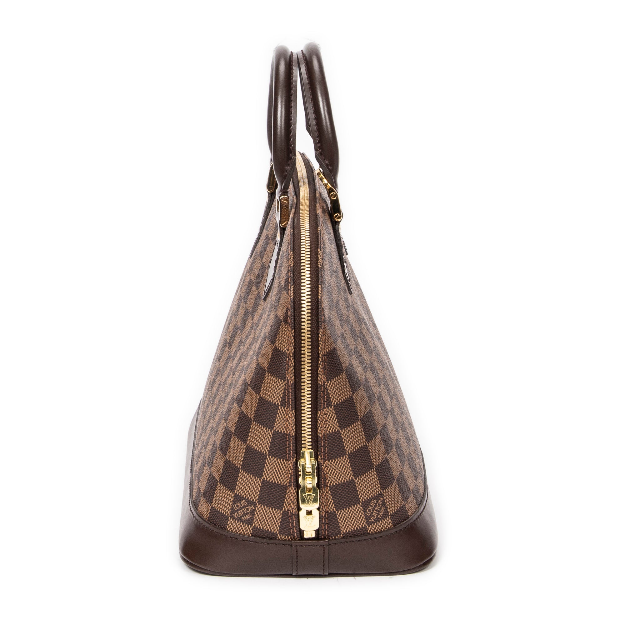 Handbag Alma PM Brown Damier Ebene