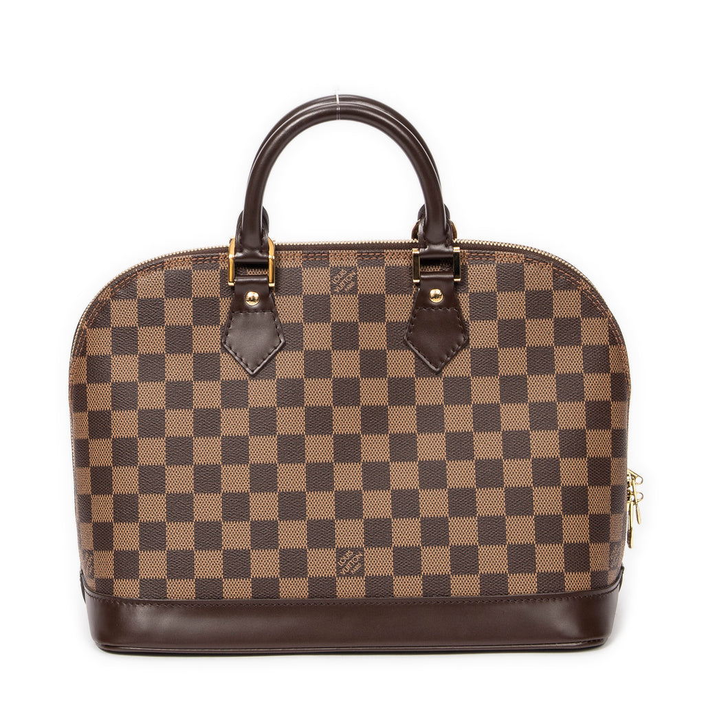 Handbag Alma PM Brown Damier Ebene