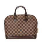 Handbag Alma PM Brown Damier Ebene