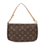 Handbag Accessory Pouch Brown Monogram Canvas