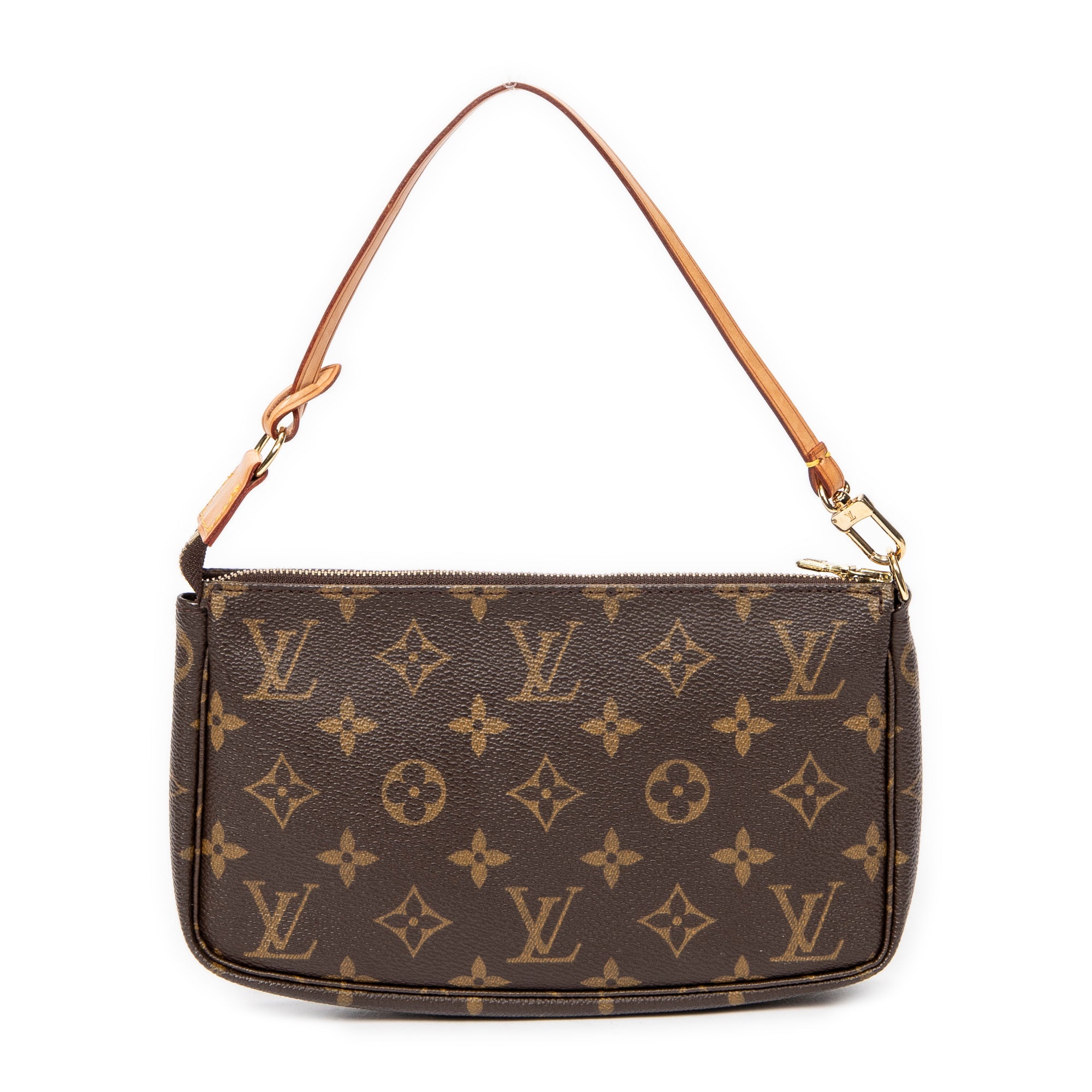 Handbag Accessory Pouch Brown Monogram Canvas