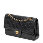 Shoulder Bag Classic Double Flap 26 Black Quilted Lambskin Leather