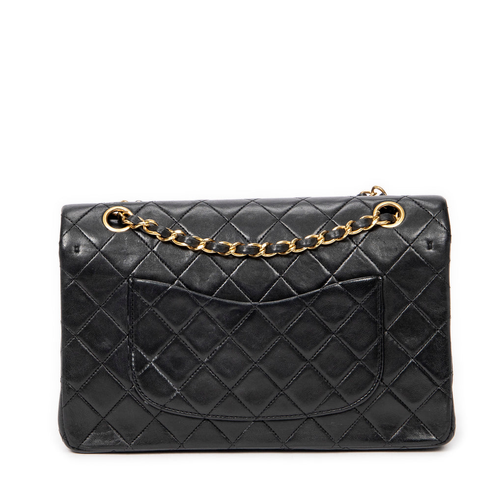 Shoulder Bag Classic Double Flap 26 Black Quilted Lambskin Leather