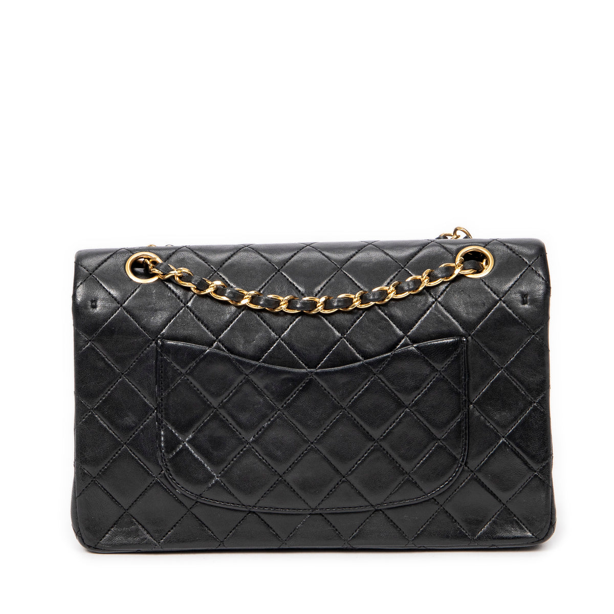 Shoulder Bag Classic Double Flap 26 Black Quilted Lambskin Leather
