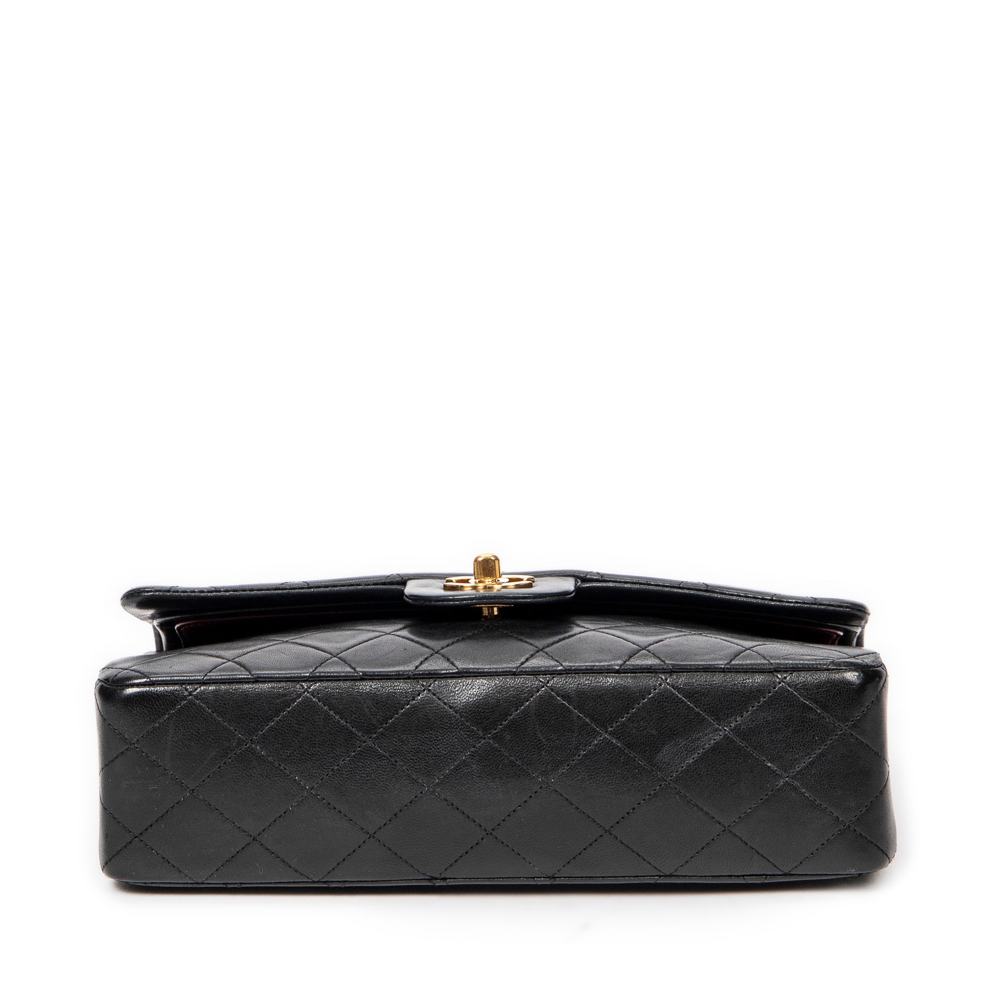 Shoulder Bag Classic Double Flap 26 Black Quilted Lambskin Leather