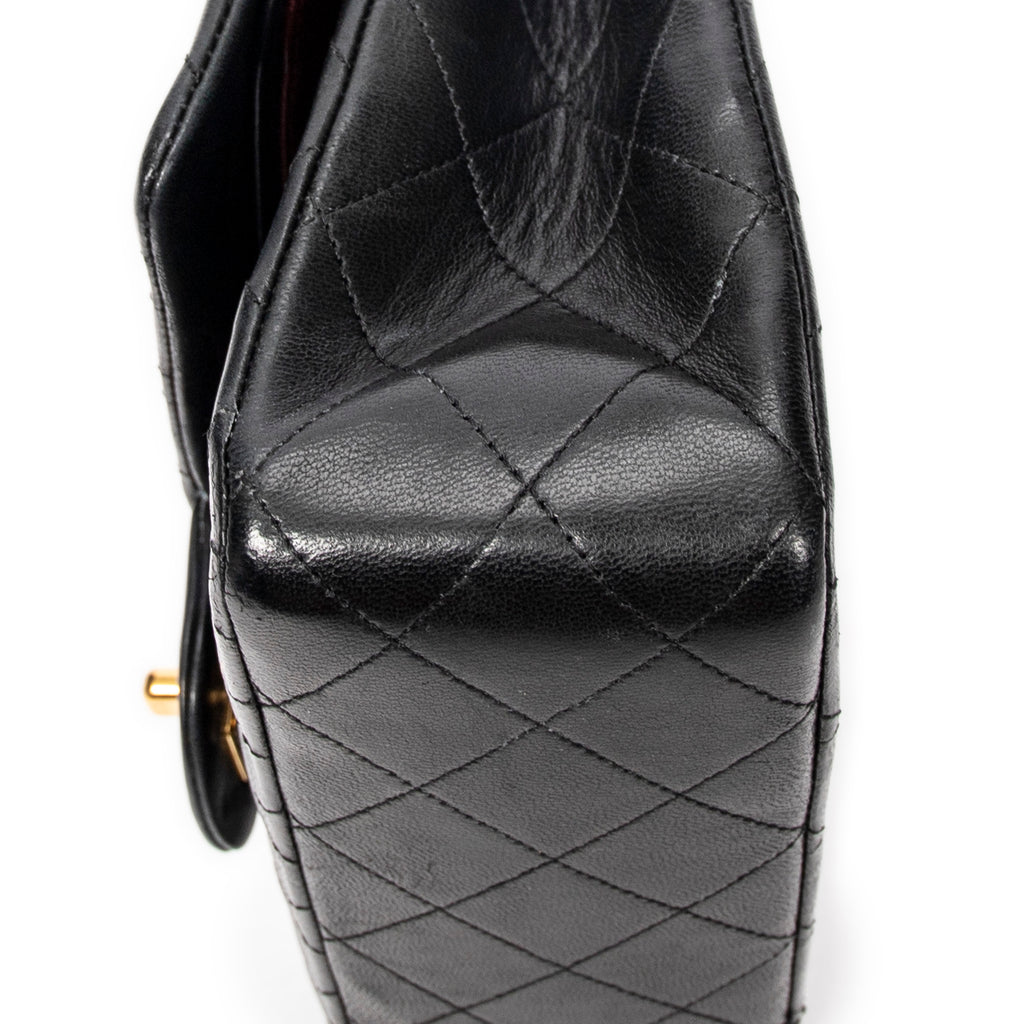 Shoulder Bag Classic Double Flap 26 Black Quilted Lambskin Leather