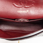 Shoulder Bag Classic Double Flap 26 Black Quilted Lambskin Leather