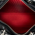 Shoulder Bag Large Lady Dior Zip Black Cannage Lambskin Leather