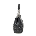 Shoulder Bag Large Soft Lady Dior Tote Black Cannage Lambskin Leather
