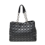 Shoulder Bag Large Soft Lady Dior Tote Black Cannage Lambskin Leather