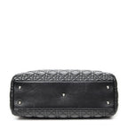 Shoulder Bag Large Soft Lady Dior Tote Black Cannage Lambskin Leather