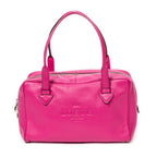 Shoulder Bag Mini Heritage Boston Fuchsia Grained Leather