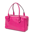 Shoulder Bag Mini Heritage Boston Fuchsia Grained Leather