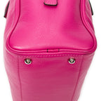 Shoulder Bag Mini Heritage Boston Fuchsia Grained Leather