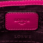 Shoulder Bag Mini Heritage Boston Fuchsia Grained Leather