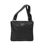 Bolso de hombro mensajero cuadrado de lona de nailon negra