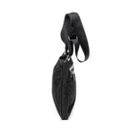 Shoulder Bag Square Messenger Black Nylon Canvas