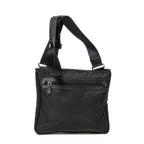 Bolso de hombro mensajero cuadrado de lona de nailon negra