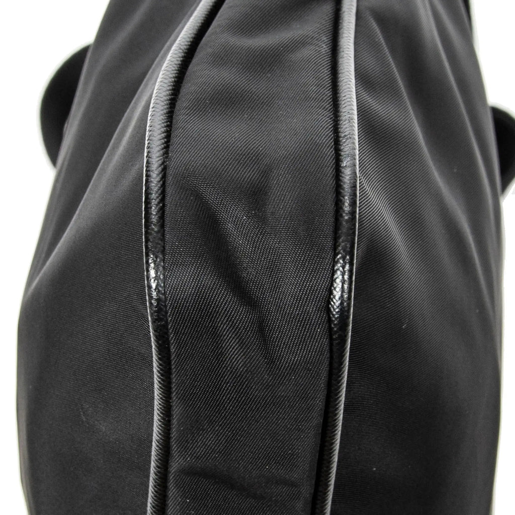 Bolso de hombro mensajero cuadrado de lona de nailon negra
