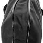 Bolso de hombro mensajero cuadrado de lona de nailon negra