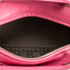 Shoulder Bag Medium Lady Dior Zip Pink Cannage Lambskin Leather
