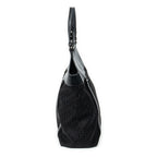 Shoulder Bag Large Street Chic Tote Black Diorissimo Canvas