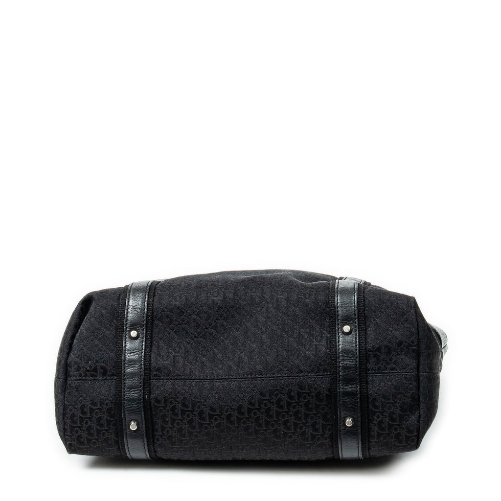Shoulder Bag Large Street Chic Tote Black Diorissimo Canvas