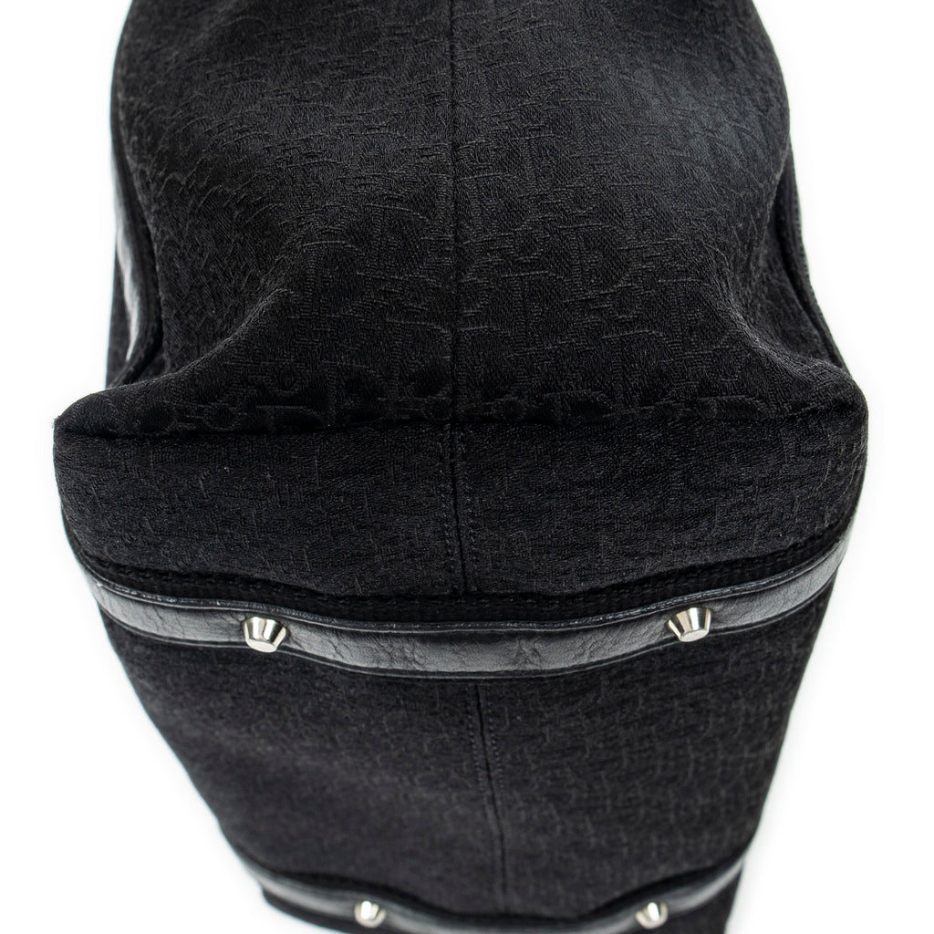 Shoulder Bag Large Street Chic Tote Black Diorissimo Canvas