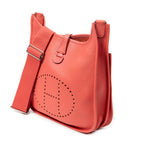 Shoulder Bag Evelyne III PM Rose Jaipur Clemence Leather