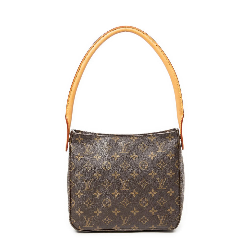 Bolso de hombro Looping MM lona Monogram marrón
